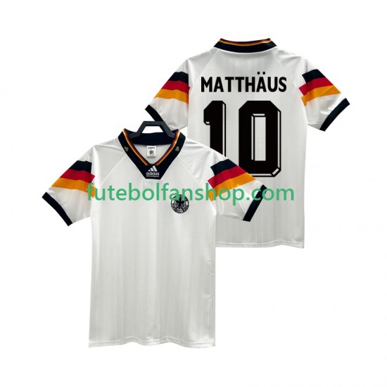 Camisola Principal Seleção Alemã MATTHAUS 10 Retro 1992 Manga Curta ,Homem Camisola Principal Seleção Alemã MATTHAUS 10 Retro 1992 Manga Curta ,Homem