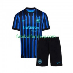 Camisola Principal Inter de Milão Época 2025/2026 Manga Curta ,Criança