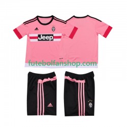 Camisola Alternativo Juventus Retro 2015 2016 Manga Curta ,Criança