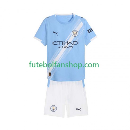 Camisola Principal Manchester City Época 2025/2026 Manga Curta ,Criança Camisola Principal Manchester City Época 2025/2026 Manga Curta ,Criança