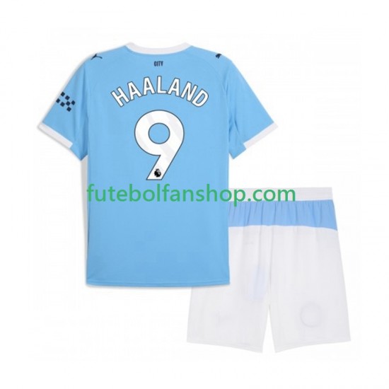 Camisola Principal Manchester City Erling Haaland 9 Época 2025/2026 Manga Curta ,Criança Camisola Principal Manchester City Erling Haaland 9 Época 2025/2026 Manga Curta ,Criança