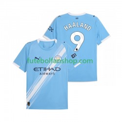 Camisola Principal Manchester City Erling Haaland 9 Época 2025/2026 Manga Curta ,Homem