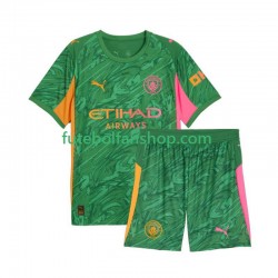 Camisola Principal Guarda-redes Manchester City Época 2025/2026 Manga Curta ,Criança