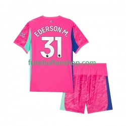 Camisola Alternativo Guarda-redes Manchester City Ederson Moraes 31 Época 2025/2026 Manga Curta ,Criança