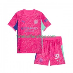 Camisola Alternativo Guarda-redes Manchester City Ederson Moraes 31 Época 2025/2026 Manga Curta ,Criança