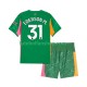 Camisola Principal Guarda-redes Manchester City Ederson Moraes 31 Época 2025/2026 Manga Curta ,Criança Camisola Principal Guarda-redes Manchester City Ederson Moraes 31 Época 2025/2026 Manga Curta ,Criança