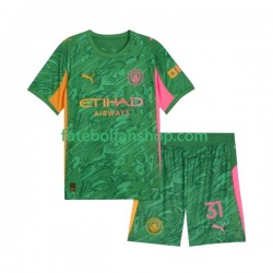 Camisola Principal Guarda-redes Manchester City Ederson Moraes 31 Época 2025/2026 Manga Curta ,Criança