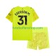 Camisola Alternativa (2ª) Guarda-redes Manchester City Ederson Moraes 31 Época 2025/2026 Manga Curta ,Criança Camisola Alternativa (2ª) Guarda-redes Manchester City Ederson Moraes 31 Época 2025/2026 Manga Curta ,Criança