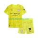 Camisola Alternativa (2ª) Guarda-redes Manchester City Ederson Moraes 31 Época 2025/2026 Manga Curta ,Criança