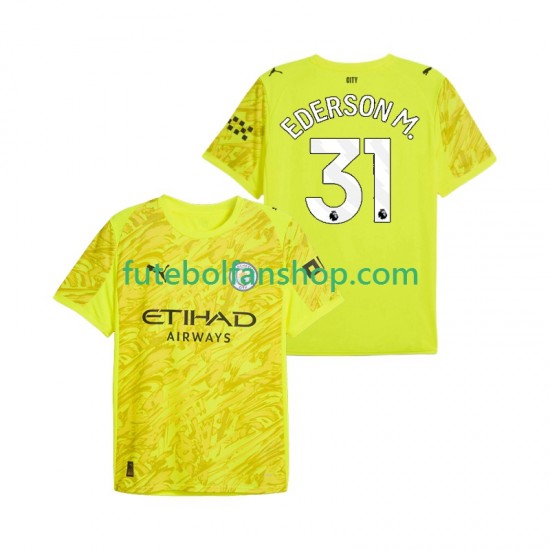 Camisola Alternativa (2ª) Guarda-redes Manchester City Ederson Moraes 31 Época 2025/2026 Manga Curta ,Homem Camisola Alternativa (2ª) Guarda-redes Manchester City Ederson Moraes 31 Época 2025/2026 Manga Curta ,Homem