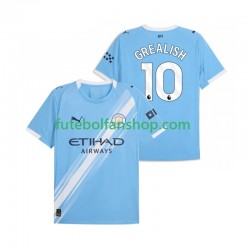 Camisola Principal Manchester City Jack Grealish 10 Época 2025/2026 Manga Curta ,Homem