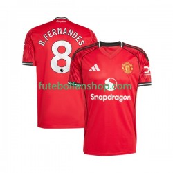 Camisola Principal Manchester United Bruno Fernandes 8 Época 2025/2026 Manga Curta ,Homem