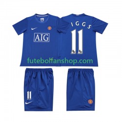 Camisola Alternativo Manchester United GIGGS 11 Retro 2008 Manga Curta ,Criança