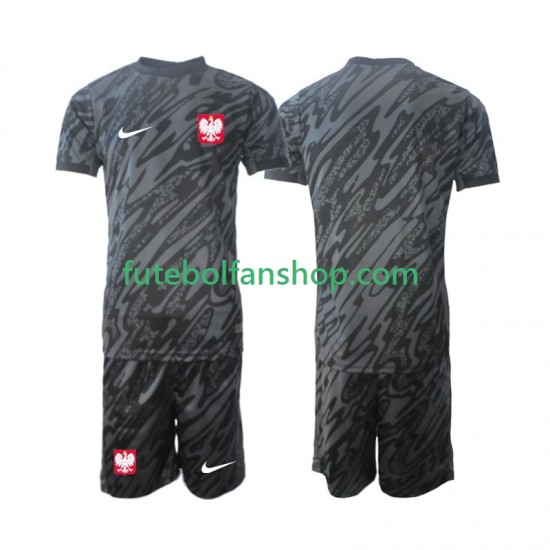 Camisola Alternativo Guarda-redes Selecção Polaca 2024 Manga Curta ,Criança Camisola Alternativo Guarda-redes Selecção Polaca 2024 Manga Curta ,Criança