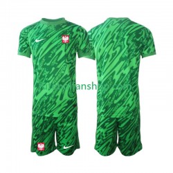 Camisola Alternativa (2ª) Guarda-redes Selecção Polaca 2024 Manga Curta ,Criança