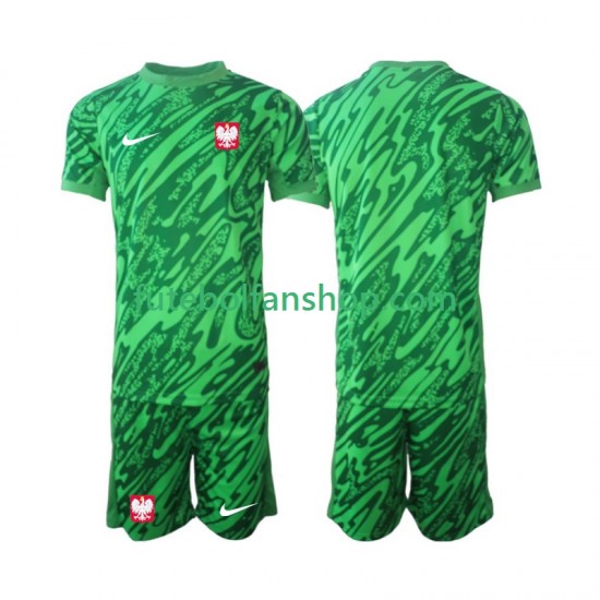 Camisola Alternativa (2ª) Guarda-redes Selecção Polaca 2024 Manga Curta ,Criança Camisola Alternativa (2ª) Guarda-redes Selecção Polaca 2024 Manga Curta ,Criança