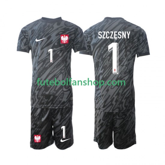 Camisola Alternativo Guarda-redes Selecção Polaca Szczesny 1 2024 Manga Curta ,Criança Camisola Alternativo Guarda-redes Selecção Polaca Szczesny 1 2024 Manga Curta ,Criança