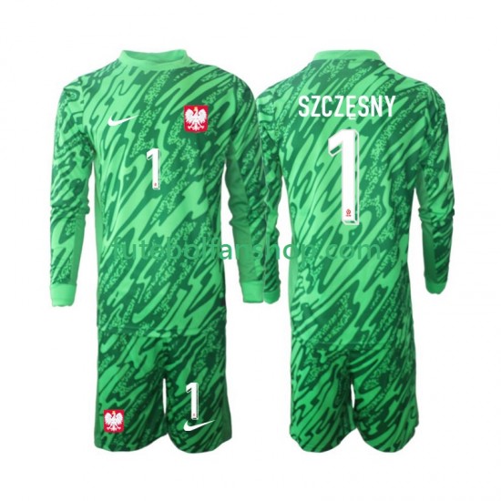 Camisola Alternativa (2ª) Guarda-redes Selecção Polaca Szczesny 1 2024 Manga Comprida ,Criança Camisola Alternativa (2ª) Guarda-redes Selecção Polaca Szczesny 1 2024 Manga Comprida ,Criança