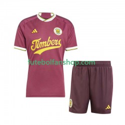 Camisola Alternativa (2ª) Portland Timbers 2024 Manga Curta ,Criança