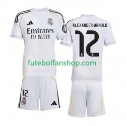 Camisola Principal Real Madrid Alexander-Arnold 12 Época 2025/2026 Manga Curta ,Criança