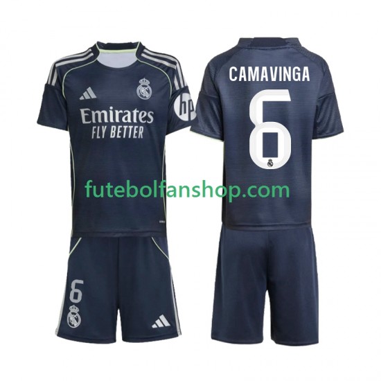 Camisola Alternativo Real Madrid Camavinga 6 Época 2025/2026 Manga Curta ,Criança Camisola Alternativo Real Madrid Camavinga 6 Época 2025/2026 Manga Curta ,Criança