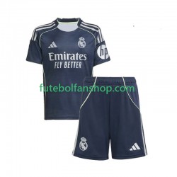 Camisola Alternativo Real Madrid Época 2025/2026 Manga Curta ,Criança