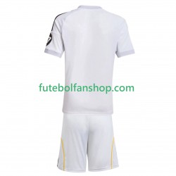 Camisola Principal Real Madrid Época 2025/2026 Manga Curta ,Criança