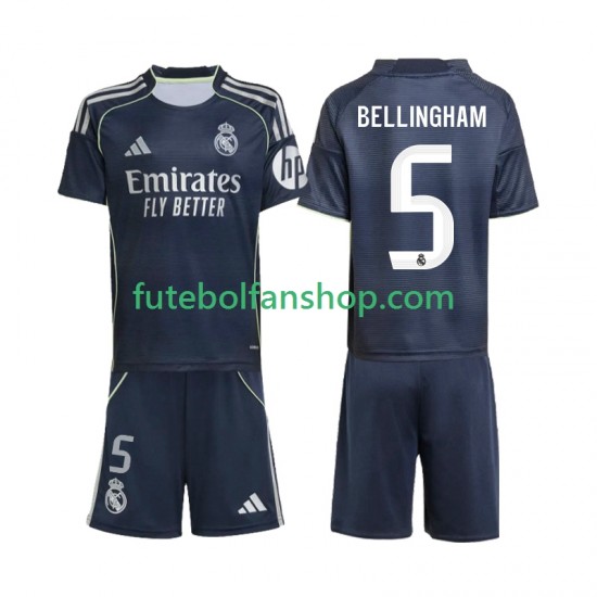 Camisola Alternativo Real Madrid Jude Bellingham 5 Época 2025/2026 Manga Curta ,Criança Camisola Alternativo Real Madrid Jude Bellingham 5 Época 2025/2026 Manga Curta ,Criança