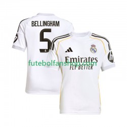 Camisola Principal Real Madrid Jude Bellingham 5 Época 2025/2026 Manga Curta ,Homem