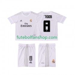 Camisola Principal Real Madrid KROOS 8 Retro 2015 2016 Manga Curta ,Criança