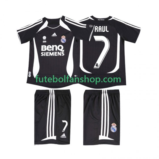 Camisola Alternativo Real Madrid RAUL 7 Retro 2006 2007 Manga Curta ,Criança Camisola Alternativo Real Madrid RAUL 7 Retro 2006 2007 Manga Curta ,Criança