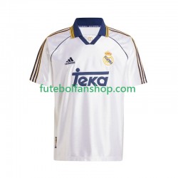 Camisola Principal Real Madrid Retro 1999-2000 Manga Curta ,Homem