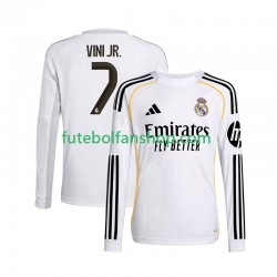 Camisola Principal Real Madrid Vinicius Junior 7 Época 2025/2026 Manga Comprida ,Homem