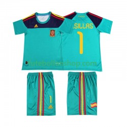 Camisola Principal Seleção Espanhola Casillas 1 Retro 2010 Manga Curta ,Criança