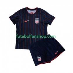 Camisola Alternativo Seleção Estados Unidos 2025 Manga Curta ,Criança