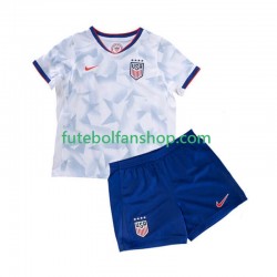 Camisola Principal Seleção Estados Unidos 2025 Manga Curta ,Criança