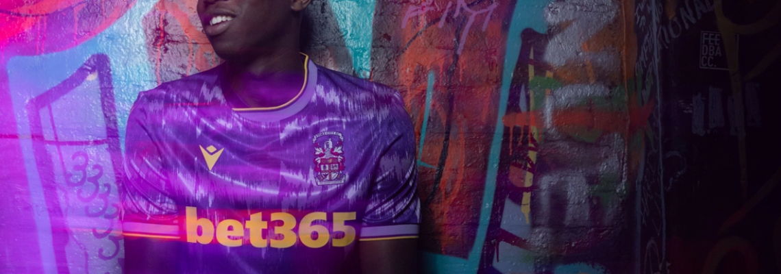 Camisola reserva do Stoke City para 2025-26 Camisola reserva do Stoke City para 2025-26