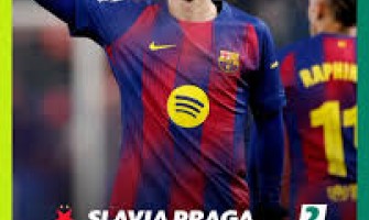 O Barcelona protagonizou uma reviravolta histórica por 4-2 frente ao SK Slavia Praga