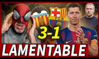 O Barcelona sofreu uma derrota por 3-1 fora com o Valencia CF.