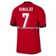 Camisola Principal Seleção Portuguesa Vermelho Cristiano Ronaldo 7 Euro 2024 Manga Curta ,Homem