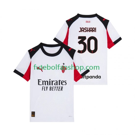 Camisola Alternativo AC Milan Ardon Jashari 30 Época 2025/2026 Manga Curta ,Homem