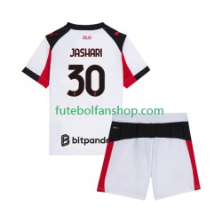 Camisola Alternativo AC Milan Ardon Jashari 30 Época 2025/2026 Manga Curta ,Criança
