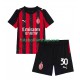 Camisola Principal AC Milan Ardon Jashari 30 Época 2025/2026 Manga Curta ,Criança