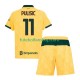 Camisola Alternativa (2ª) AC Milan Christian Pulisic 11 Época 2025/2026 Manga Curta ,Criança