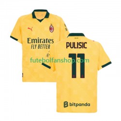 Camisola Alternativa (2ª) AC Milan Christian Pulisic 11 Época 2025/2026 Manga Curta ,Homem