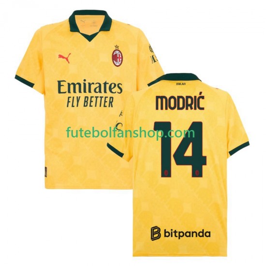 Camisola Alternativa (2ª) AC Milan Luca Modric 14 Época 2025/2026 Manga Curta ,Homem Camisola Alternativa (2ª) AC Milan Luca Modric 14 Época 2025/2026 Manga Curta ,Homem