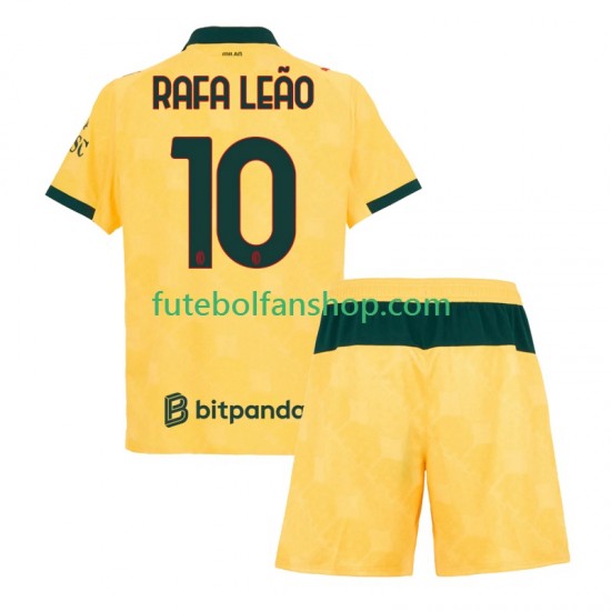 Camisola Alternativa (2ª) AC Milan Rafael Leao 10 Época 2025/2026 Manga Curta ,Criança