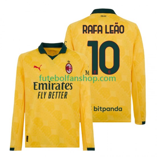 Camisola Alternativa (2ª) AC Milan Rafael Leao 10 Época 2025/2026 Manga Comprida ,Homem