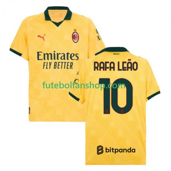 Camisola Alternativa (2ª) AC Milan Rafael Leao 10 Época 2025/2026 Manga Curta ,Homem