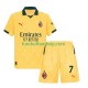 Camisola Alternativa (2ª) AC Milan Santiago Gimenez 7 Época 2025/2026 Manga Curta ,Criança